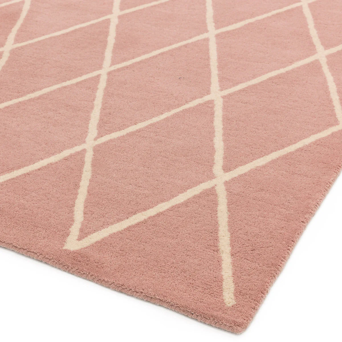 Asiatic Albany Diamond Pink Rug - Image 4