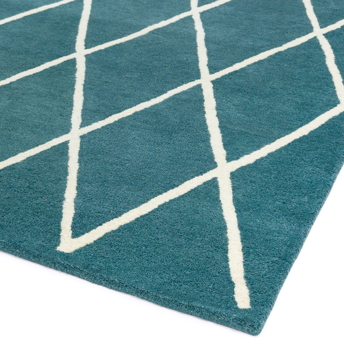 Asiatic Albany Diamond Teal Rug - Image 4