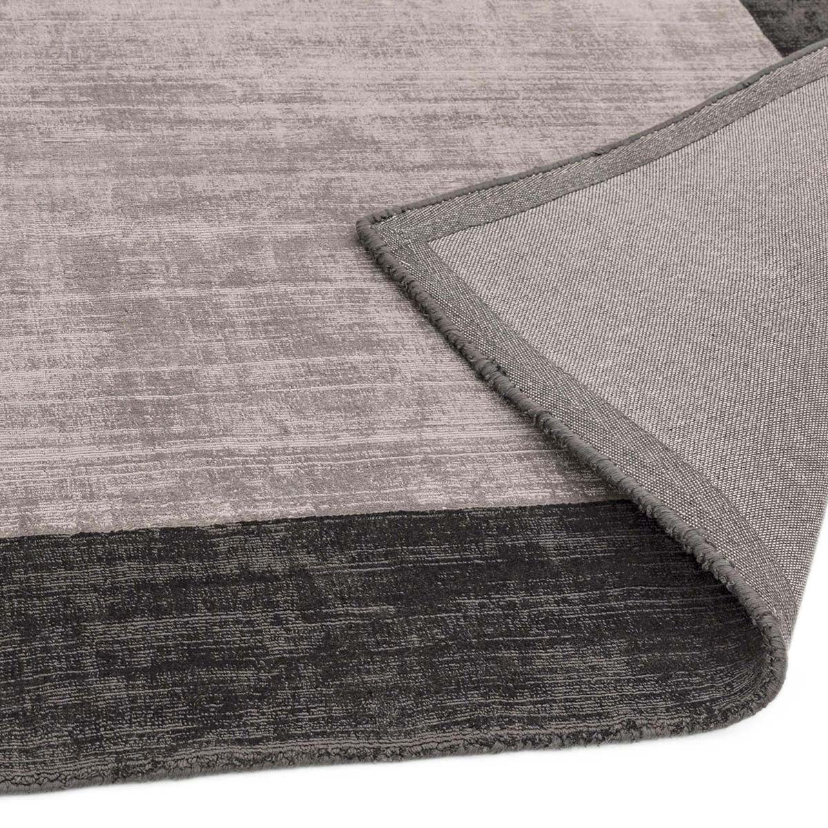 Asiatic Blade Border Charcoal Silver Rug - Image 5