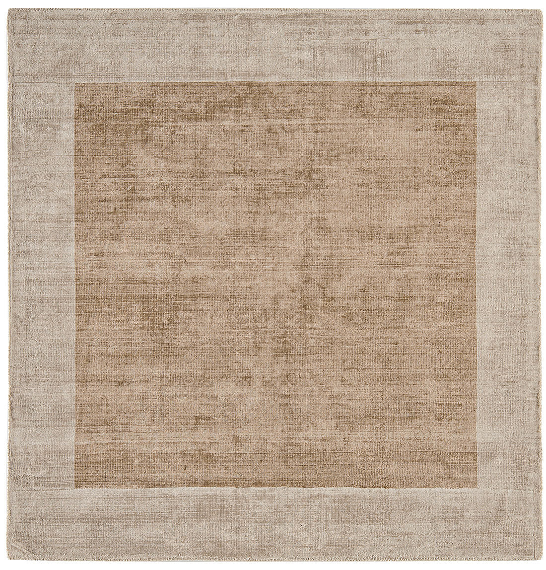 Asiatic Blade Border Putty Champagne Square Rug