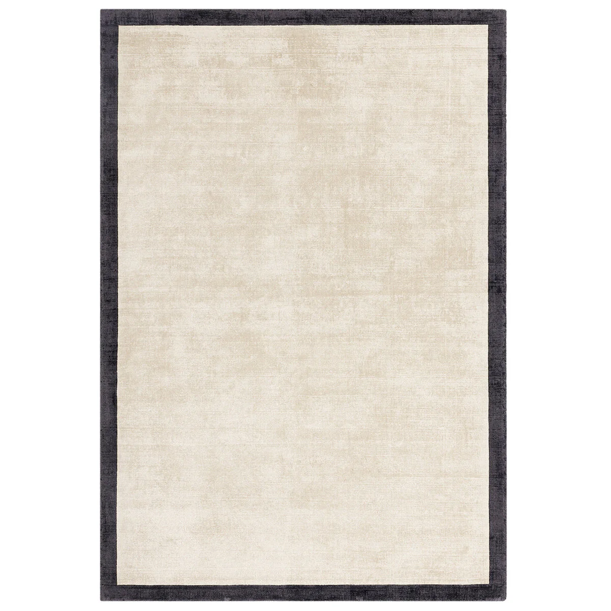 Asiatic Blade Border Putty Charcoal 10 Rug