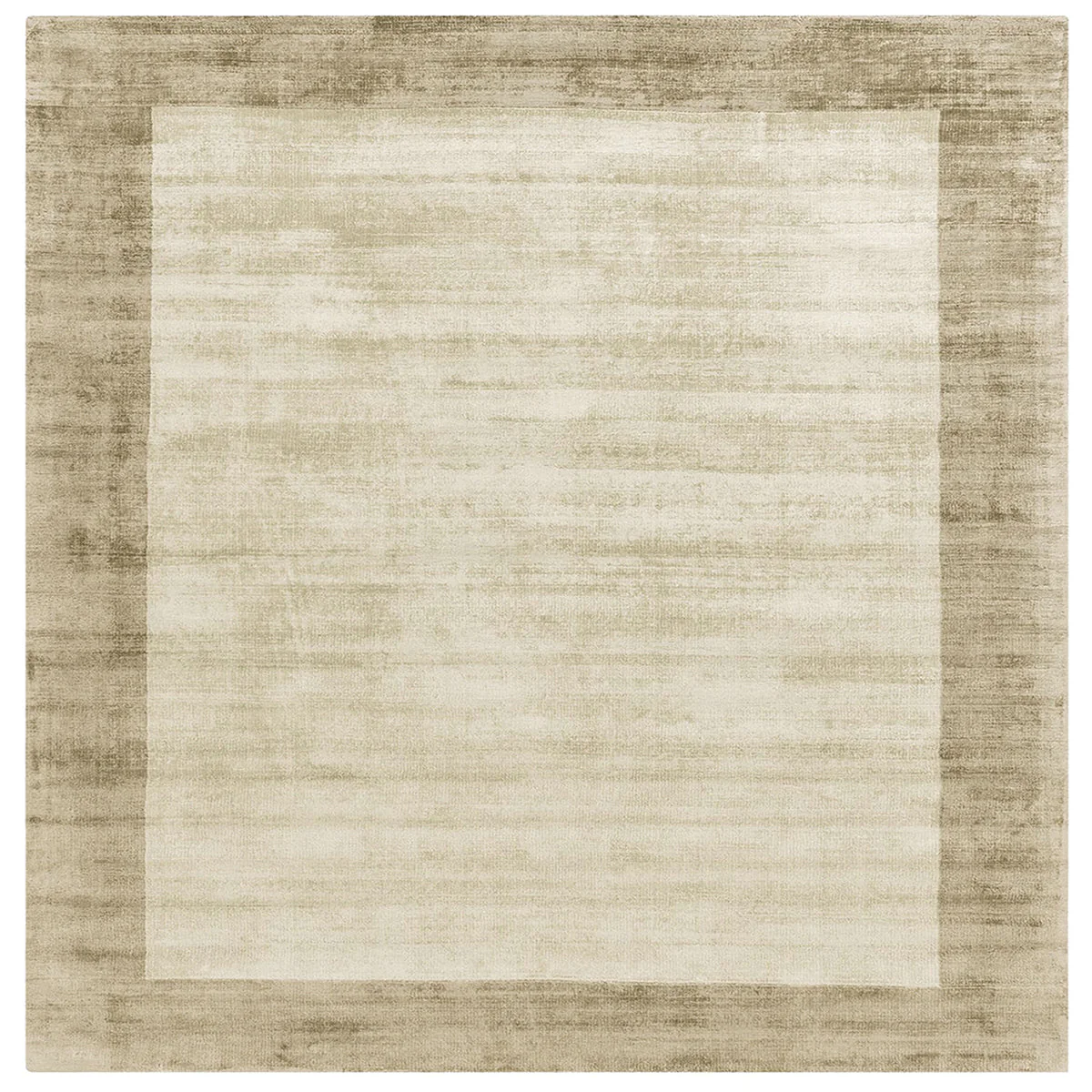 Asiatic Blade Border Smoke Putty Square Rug
