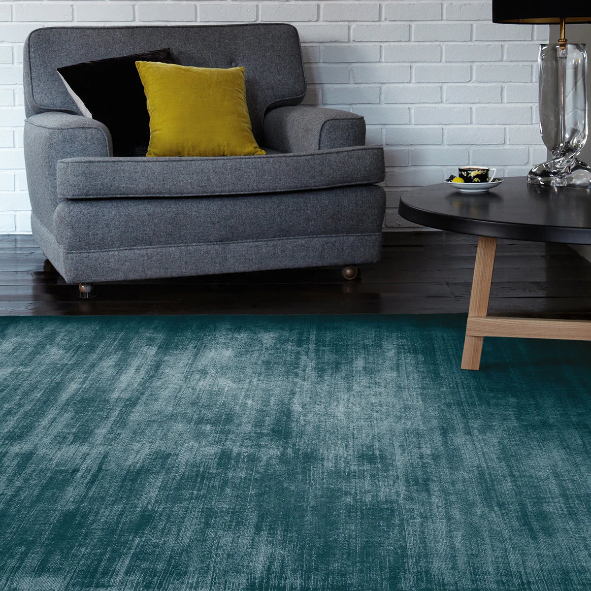 Asiatic Blade Teal Rug - Image 2