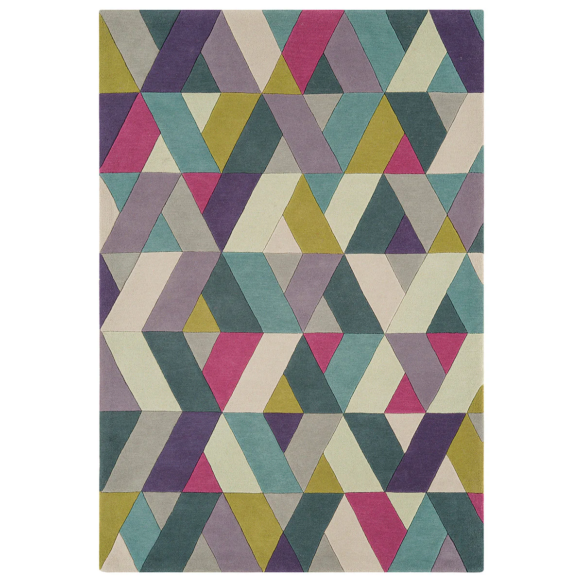 Asiatic Funk Chevron Blue Green Rug