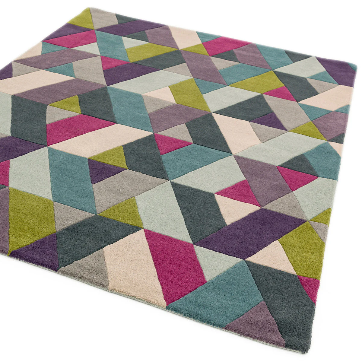 Asiatic Funk Chevron Blue Green Rug - Image 3