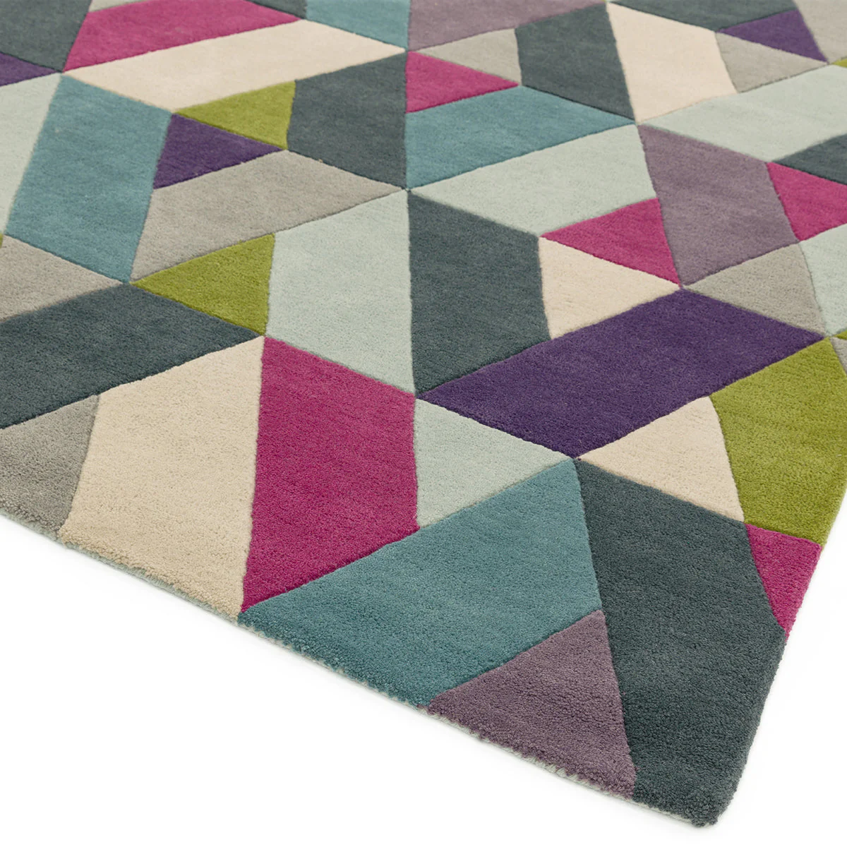 Asiatic Funk Chevron Blue Green Rug - Image 4
