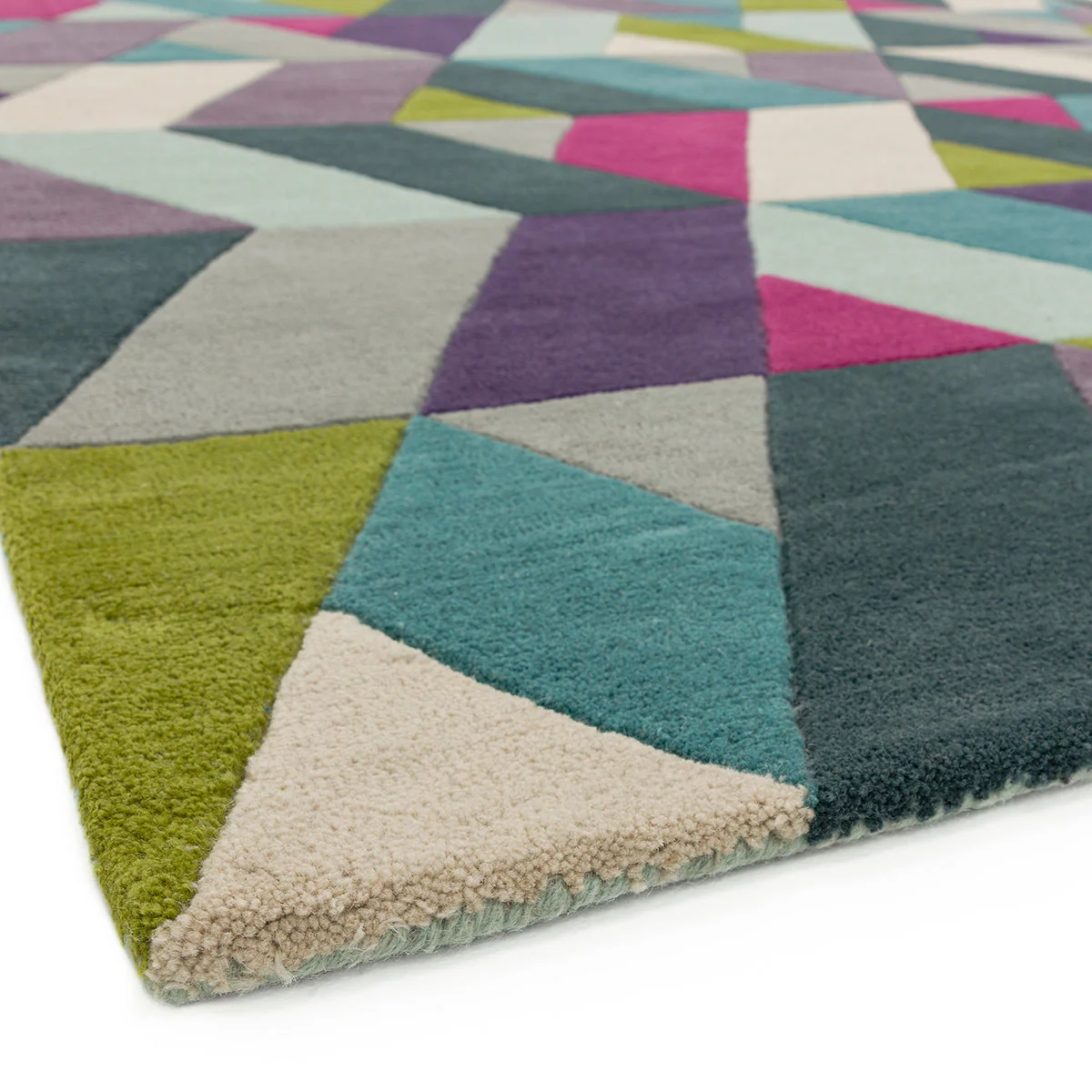 Asiatic Funk Chevron Blue Green Rug - Image 6