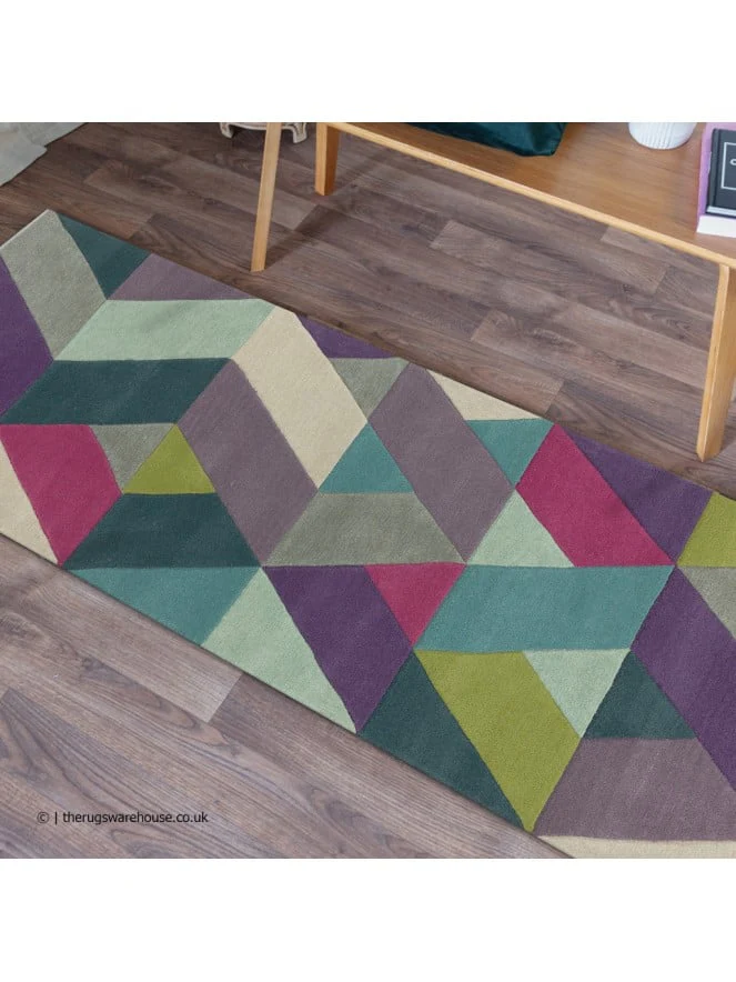 Asiatic Funk Chevron Blue Green Rug - Image 8