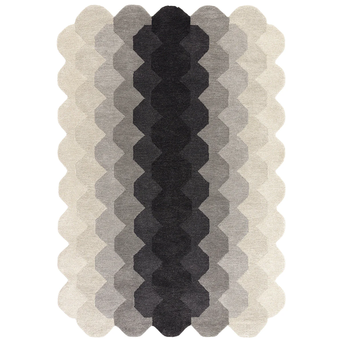 Asiatic Hive Charcoal Rug