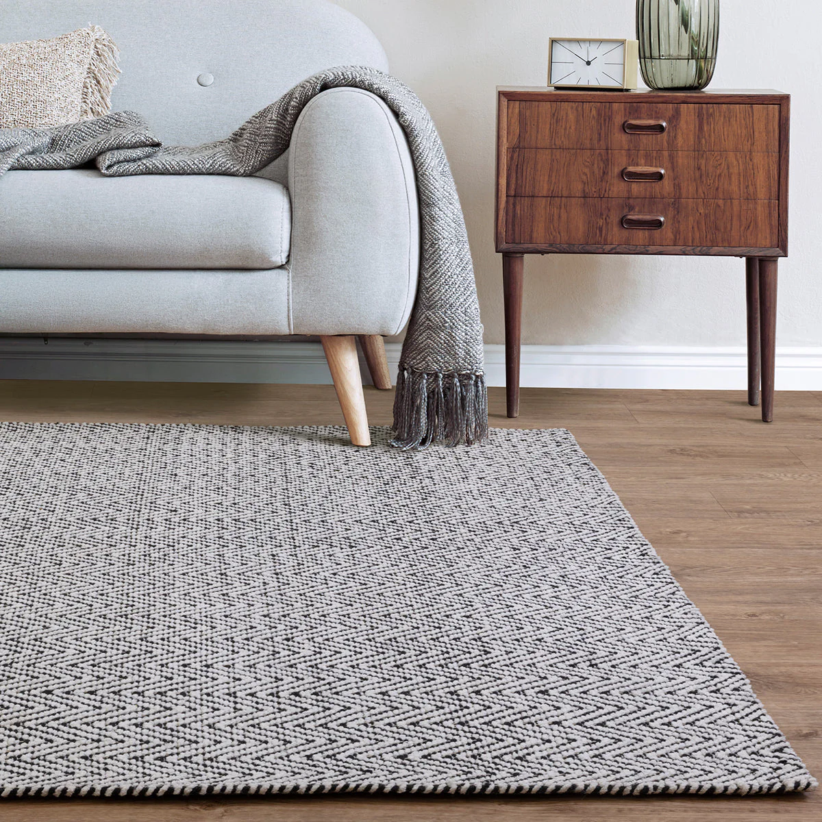 Asiatic Ives Black White Rug - Image 2