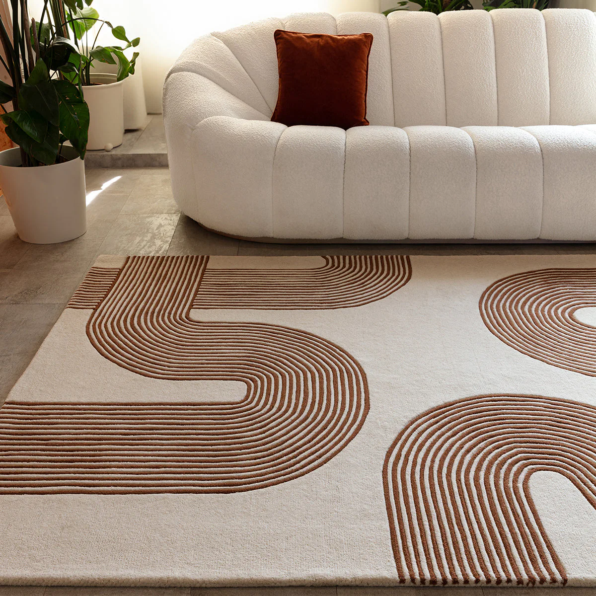 Asiatic Matrix 85 Arches Amber Rug - Image 2