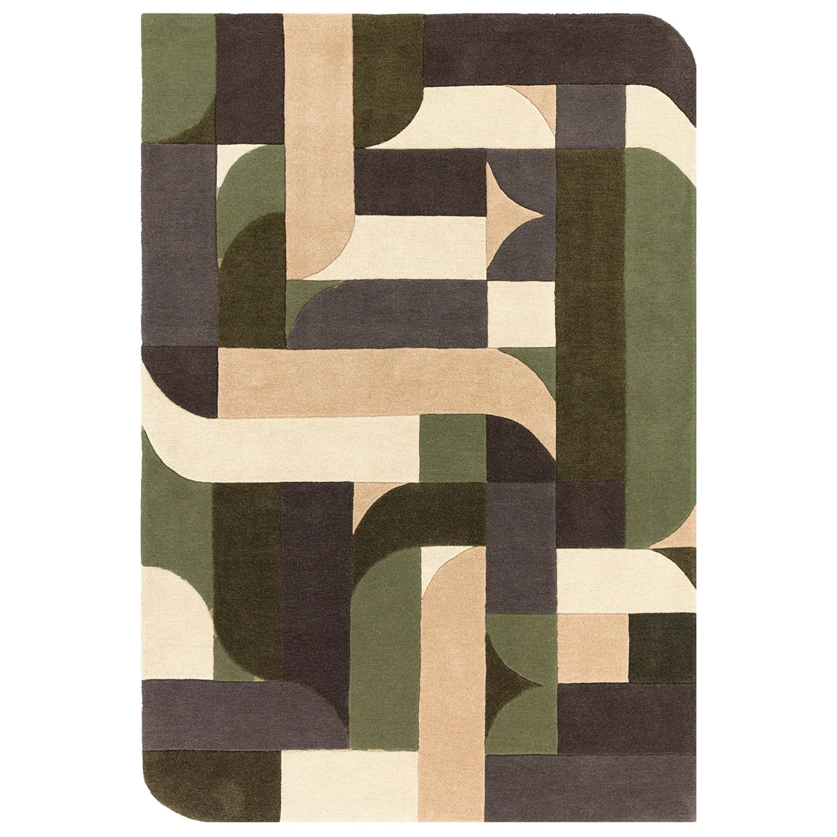 Asiatic Matrix 90 Klotski Sage Rug