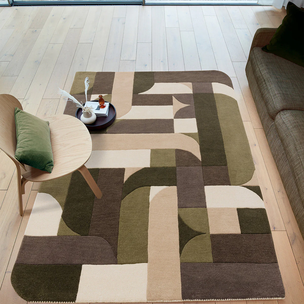 Asiatic Matrix 90 Klotski Sage Rug - Image 2
