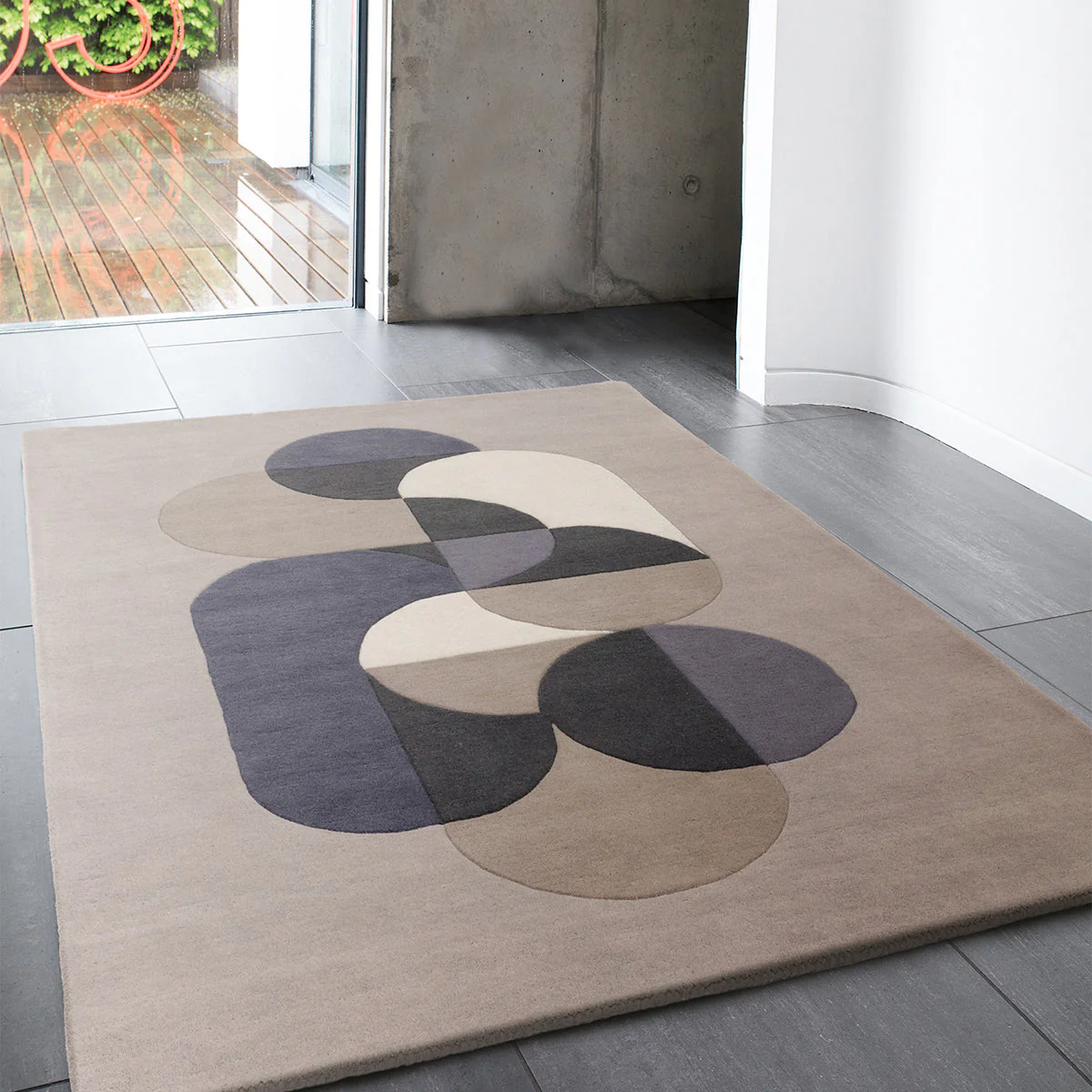 Asiatic Matrix 92 Statement Grey Rug - Image 2