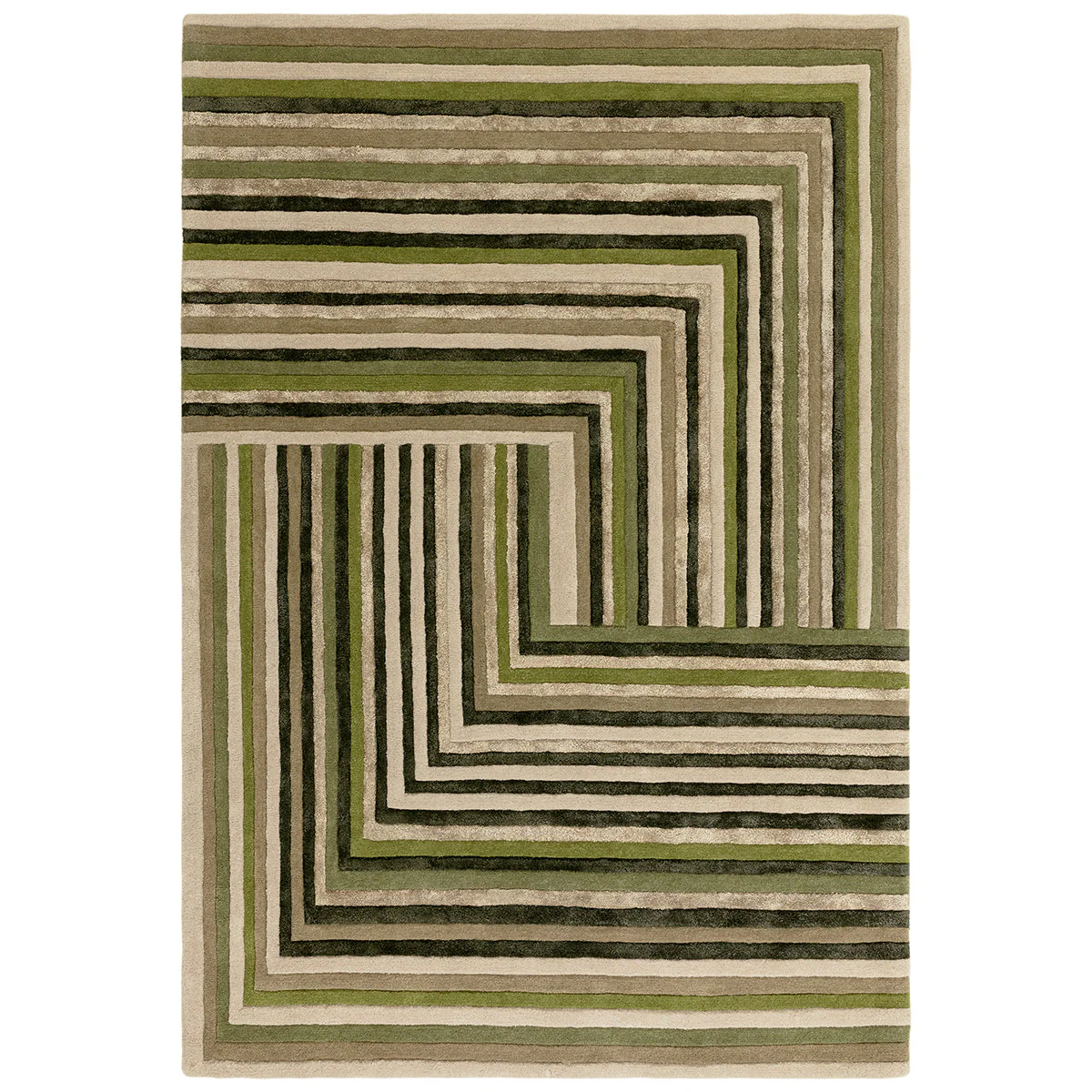 Asiatic Matrix Network Forest Rug