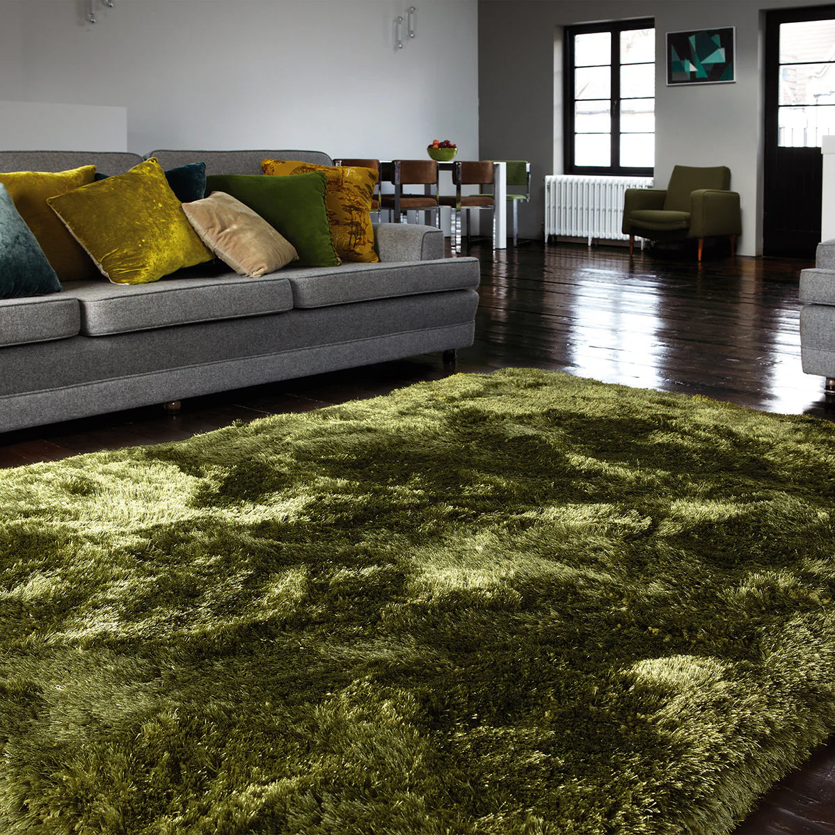 Asiatic Plush Green Rug - Image 2