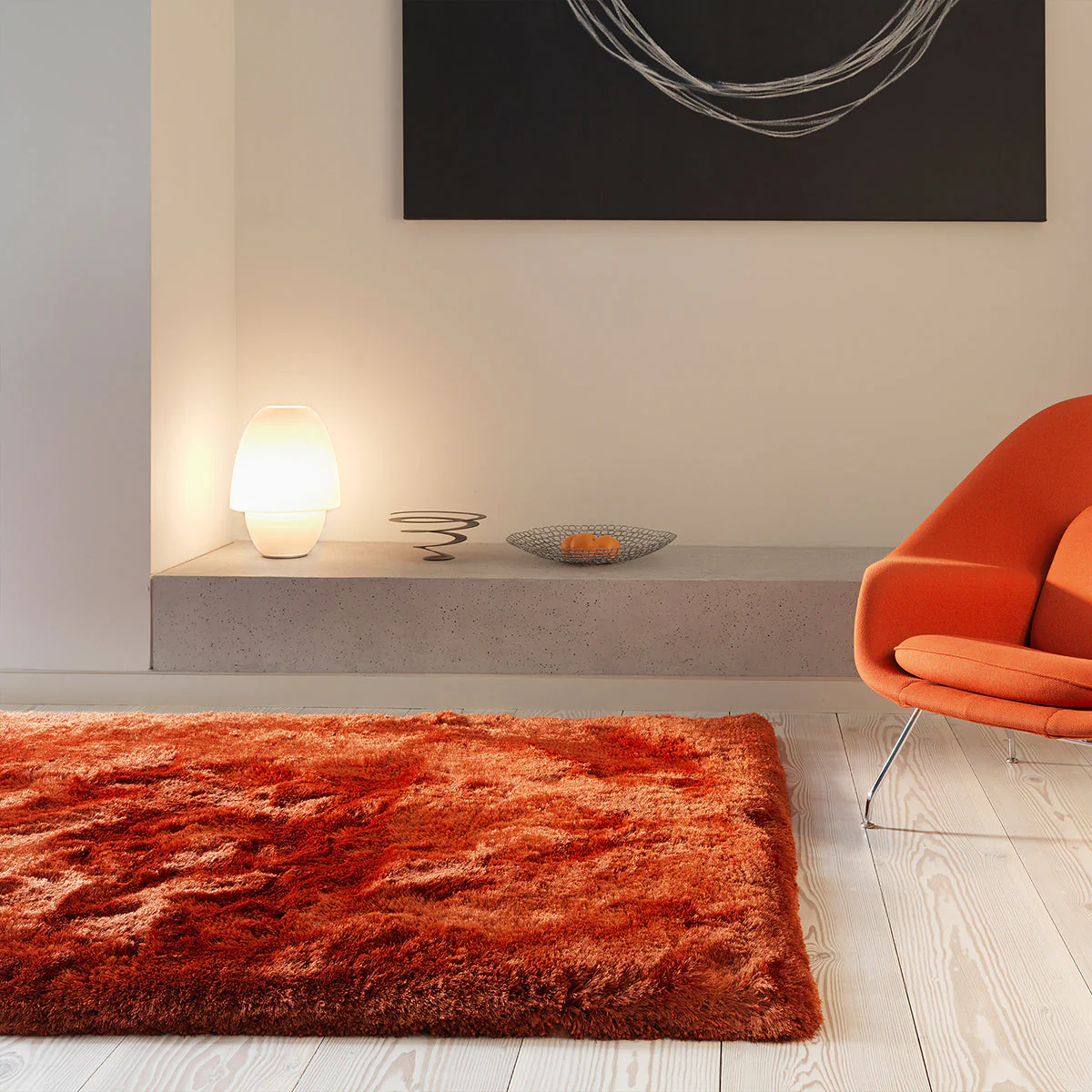 Asiatic Plush Rust Rug - Image 2