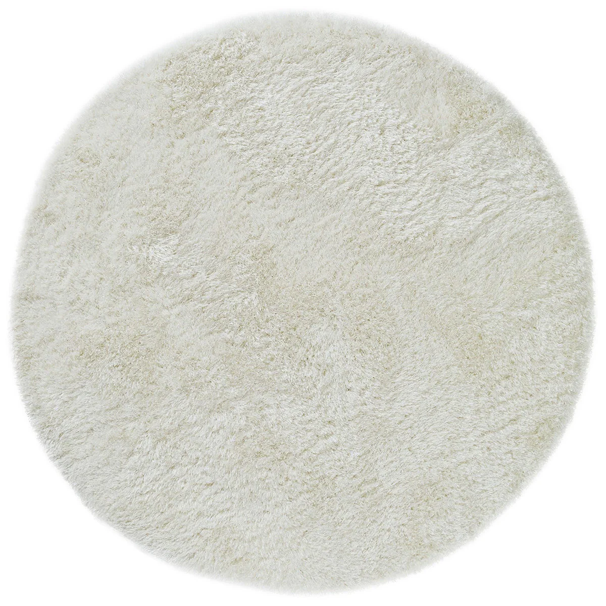 Asiatic Plush White Round Rug