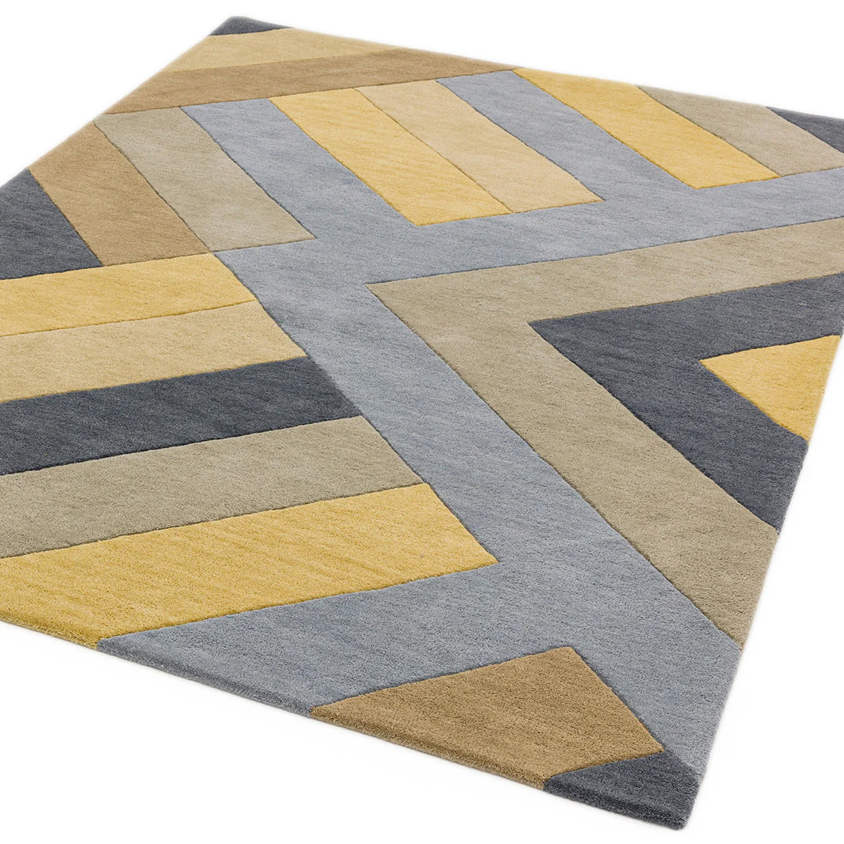 Asiatic Reef 02 Big Zig Ochre Grey Rug - Image 2