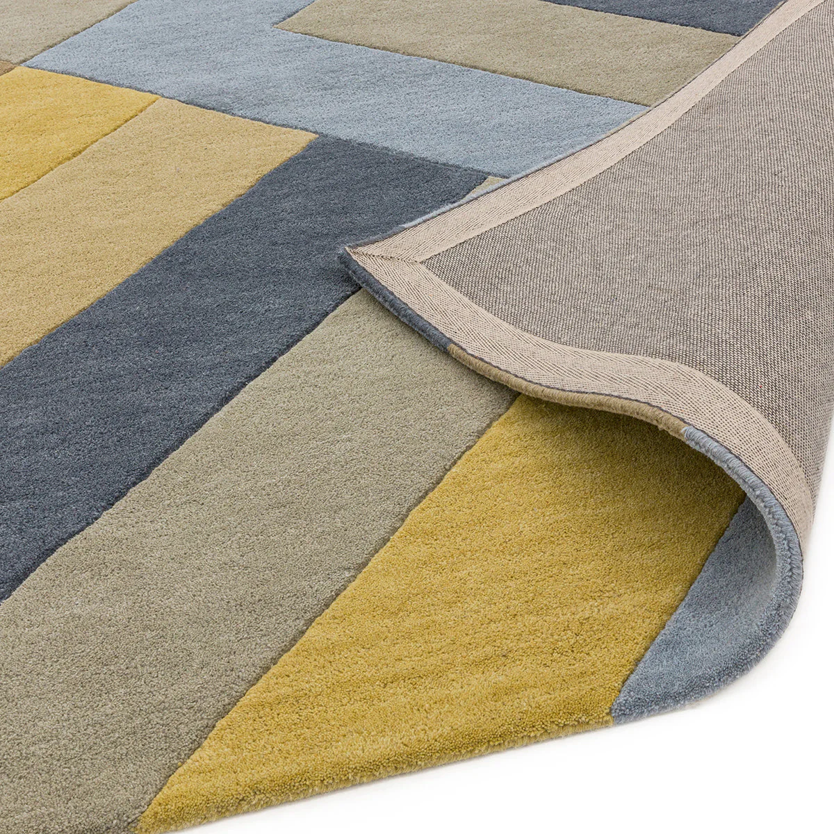 Asiatic Reef 02 Big Zig Ochre Grey Rug - Image 4