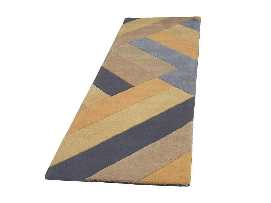 Asiatic Reef 02 Big Zig Ochre Grey Rug - Image 7