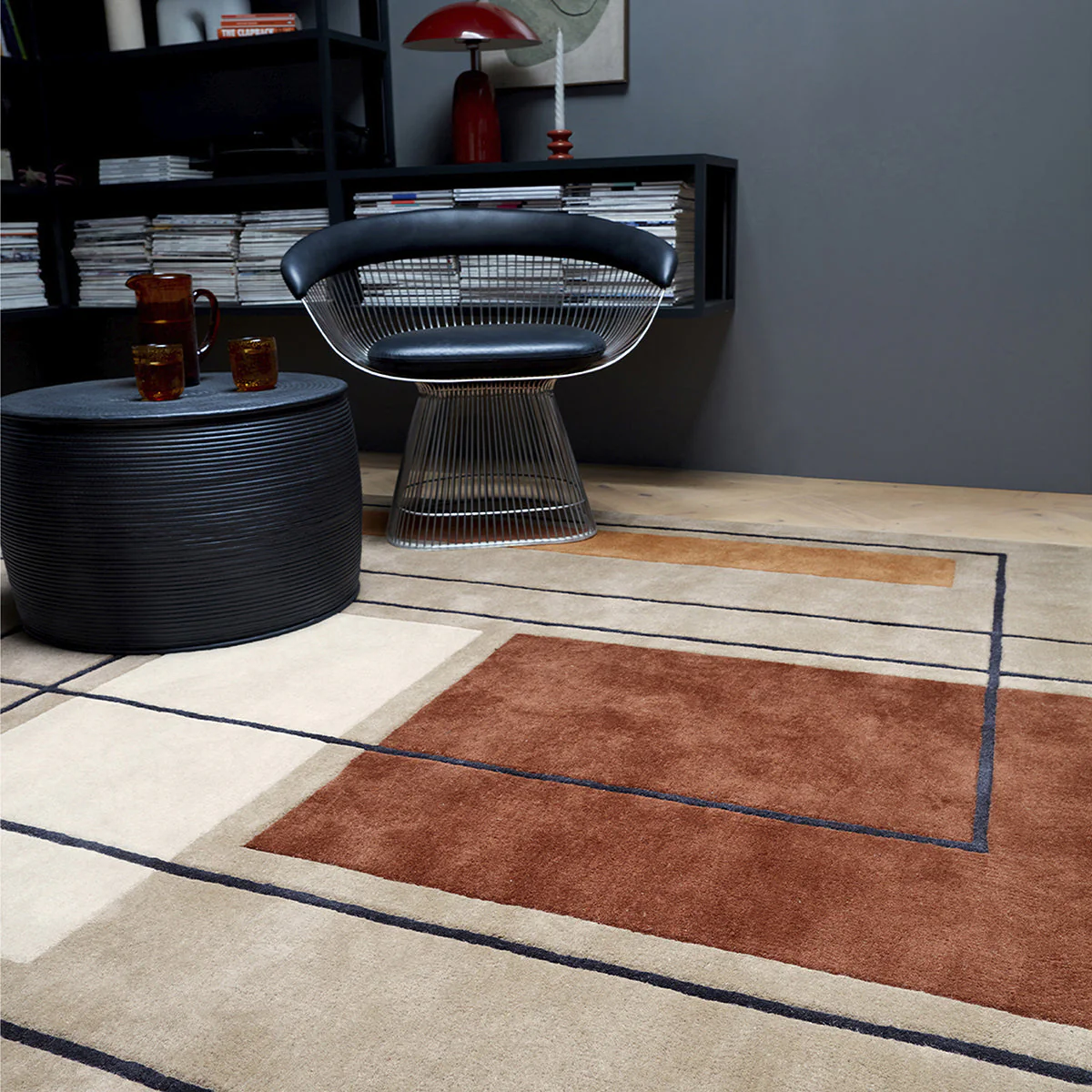 Asiatic Reef 20 Outline Terracotta Rug - Image 2