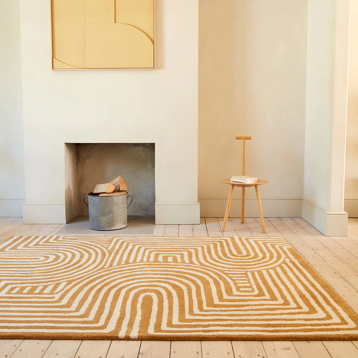 Asiatic Reef 28 Curve Ochre Rug - Image 2