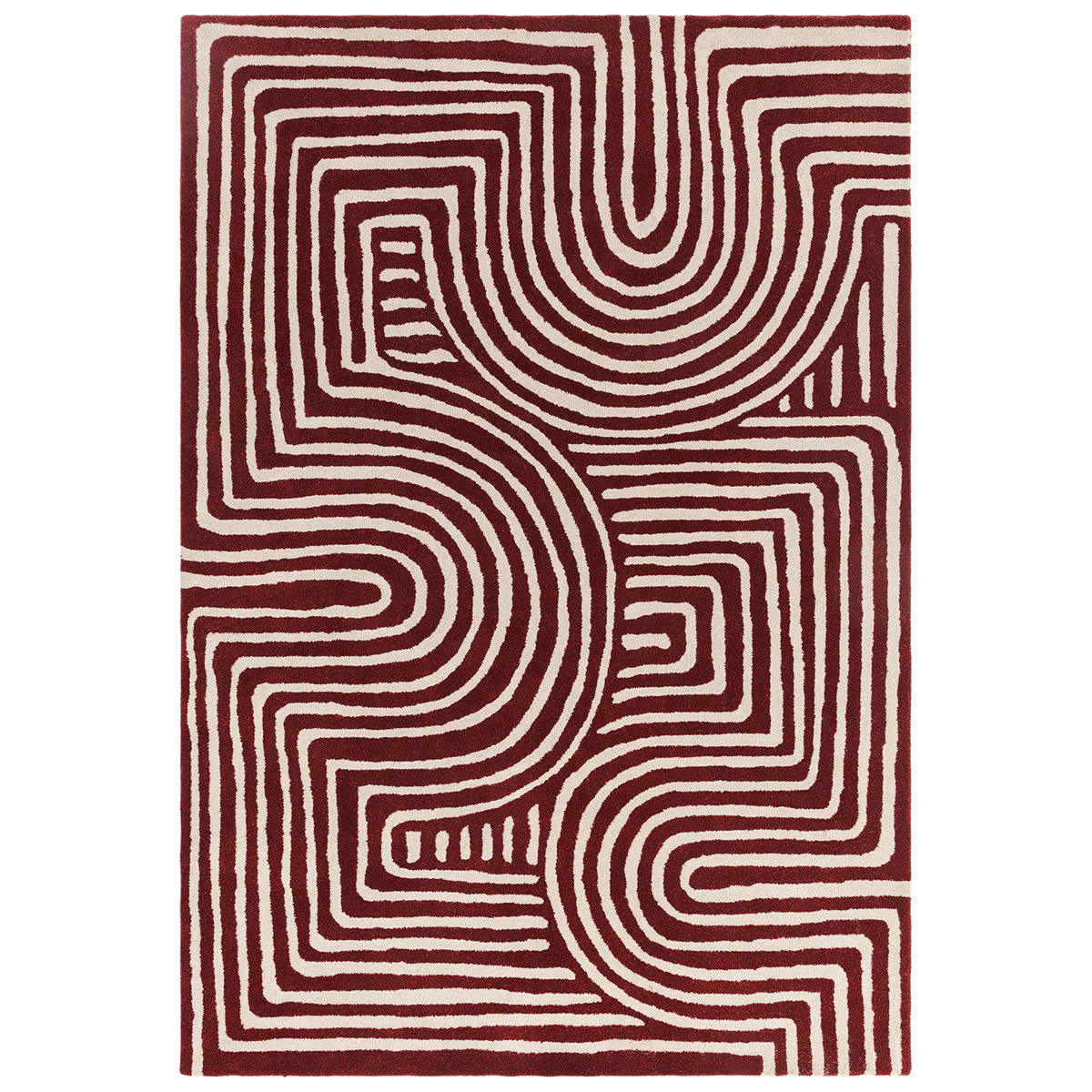 Asiatic Reef 29 Curve Plum Rug