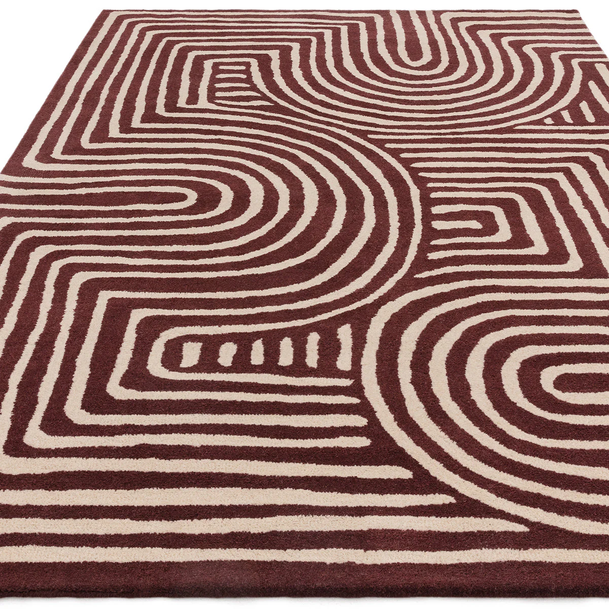 Asiatic Reef 29 Curve Plum Rug - Image 3
