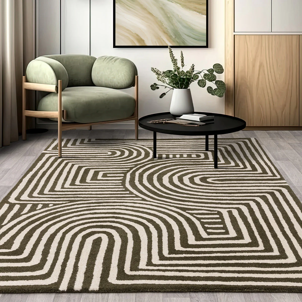 Asiatic Reef 30 Curve Forest Rug - Image 2