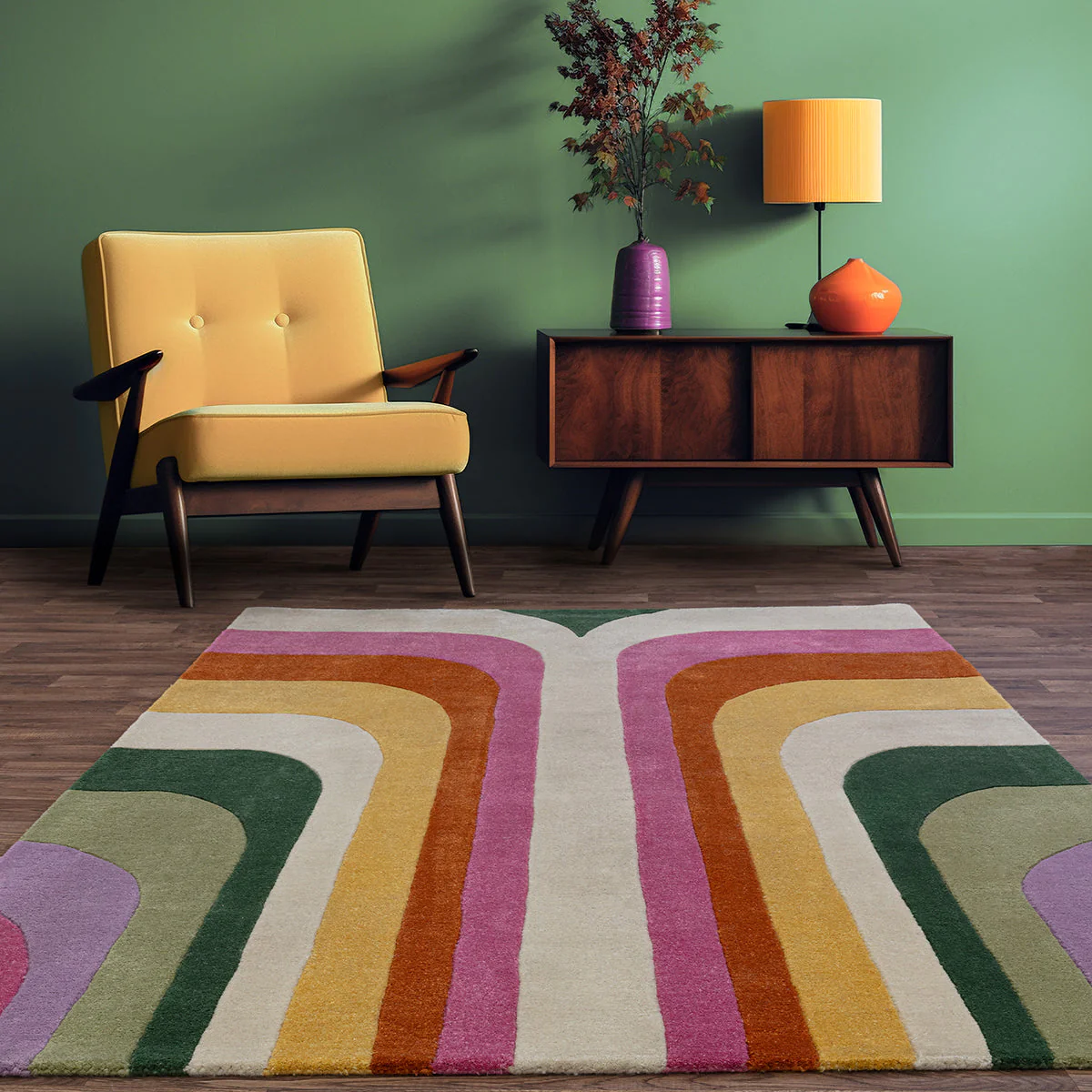 Asiatic Romy 01 Retro Pink Rug - Image 2