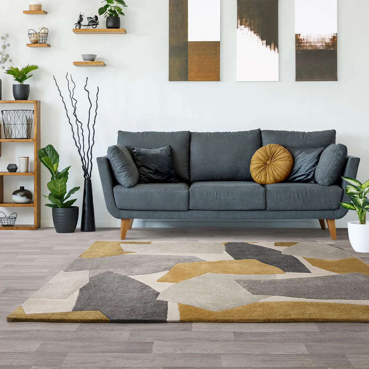 Asiatic Romy 10 Element Ochre Rug - Image 2