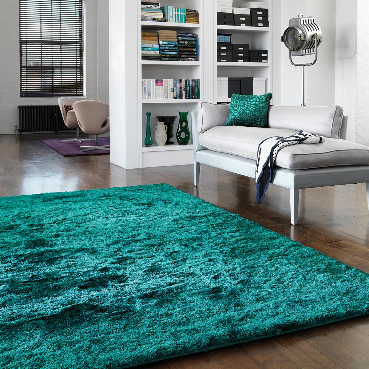 Asiatic Whisper Dark Teal Rug - Image 2