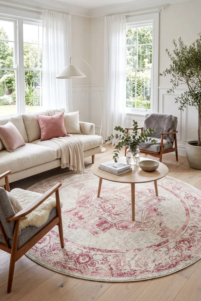 Avenue 702 Rose Round Rug - Image 2