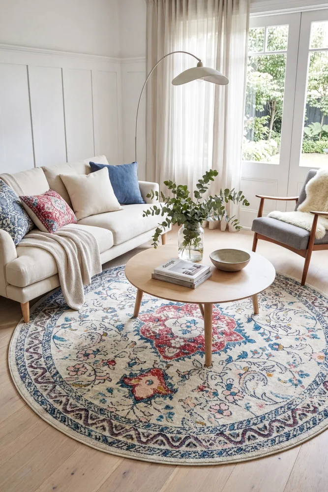 Avenue 705 Pastel Round Rug - Image 2