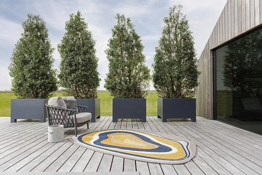 Brink & Campman Aura Ochre Outdoor Rug 477306 - Image 3