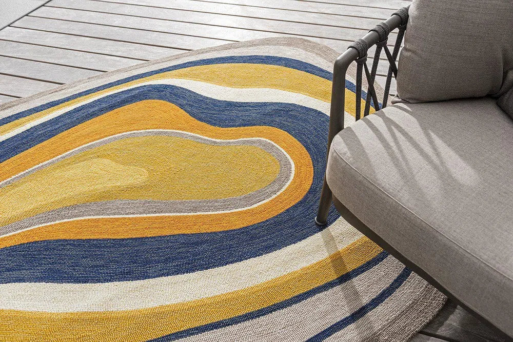 Brink & Campman Aura Ochre Outdoor Rug 477306 - Image 4