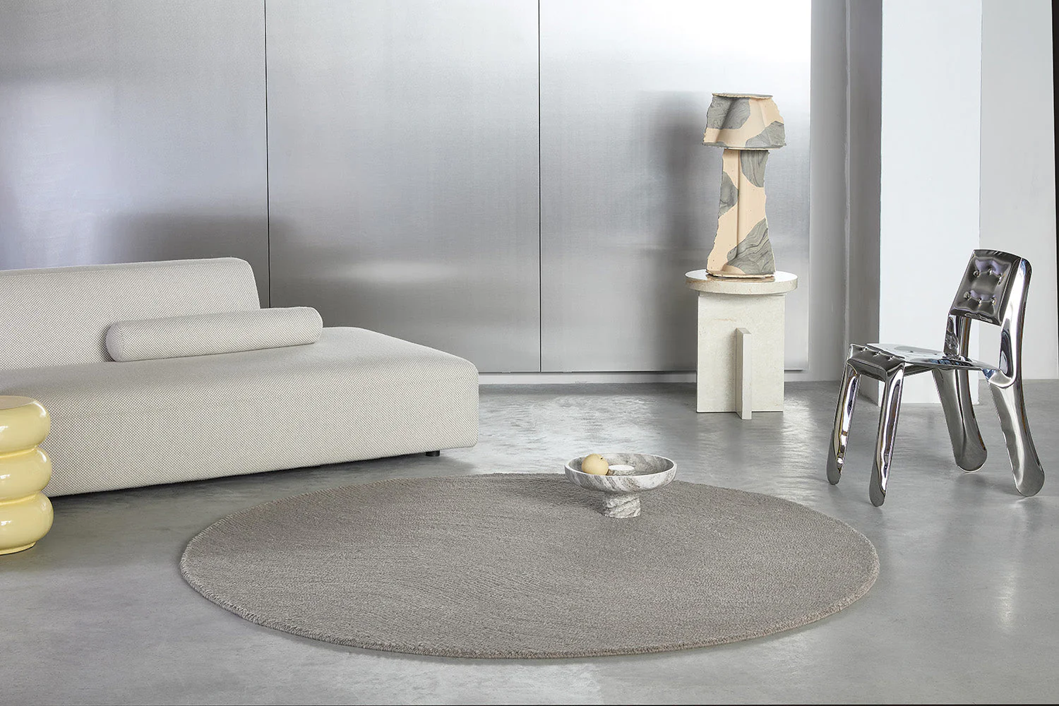 B&C Decor Echo Pebble 089704 Round Rug - Image 2