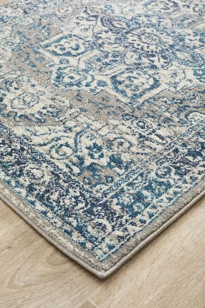 Babylon 207 Blue Runner Rug - Image 4