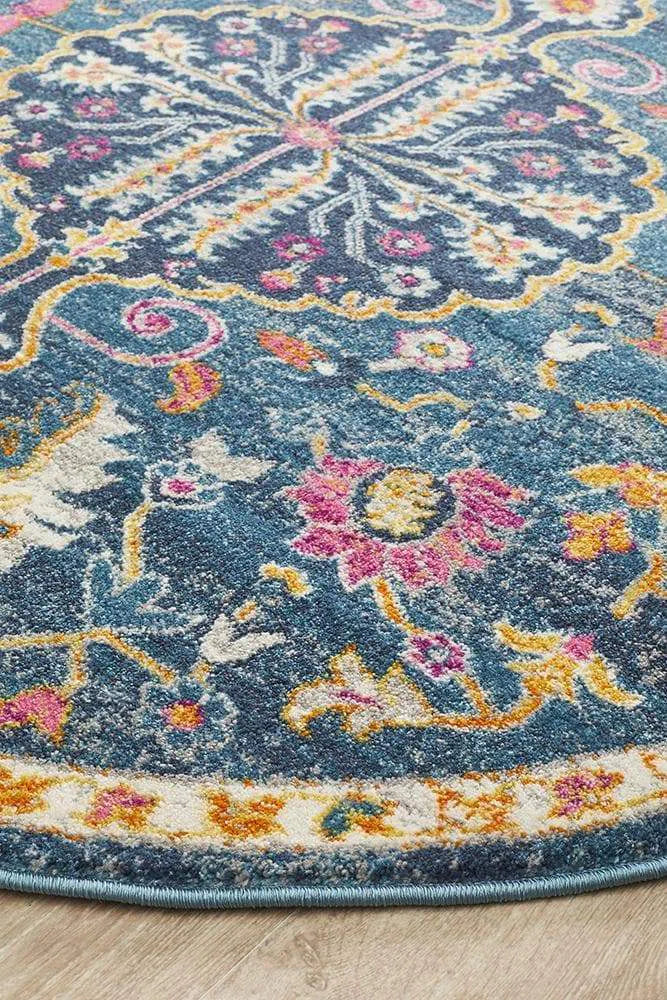 Babylon 209 Navy Round Rug - Image 4
