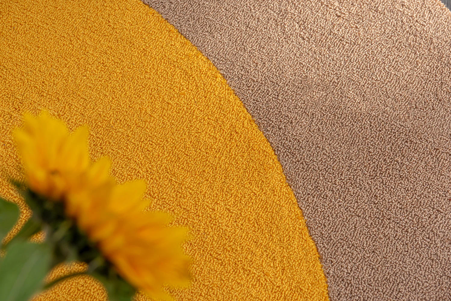 Brink & Campman Habitat Festival Round Yellow 496306 Outdoor Rug - Image 4