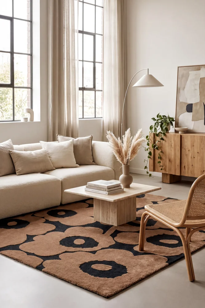 Marimekko Unikko Beige 132211 Rug - Image 2