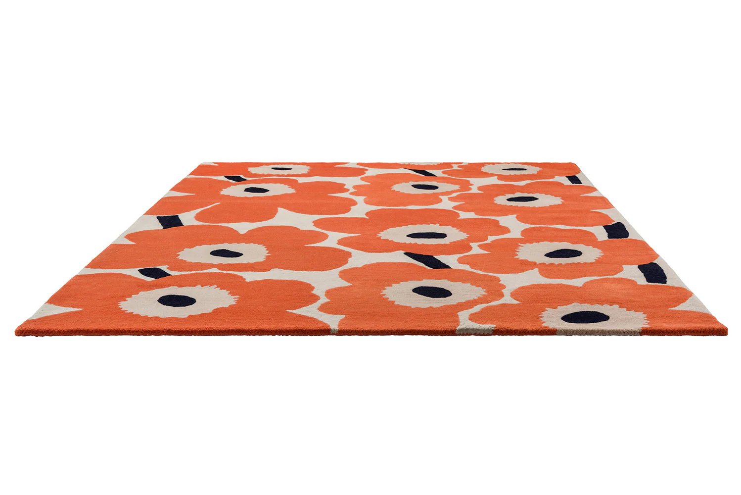 Marimekko Unikko Orange Red 132403 Rug - Image 5