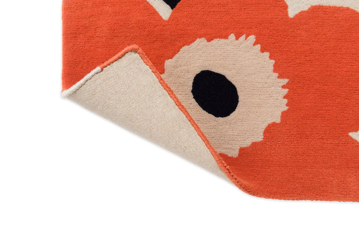 Marimekko Unikko Orange Red 132403 Rug - Image 7