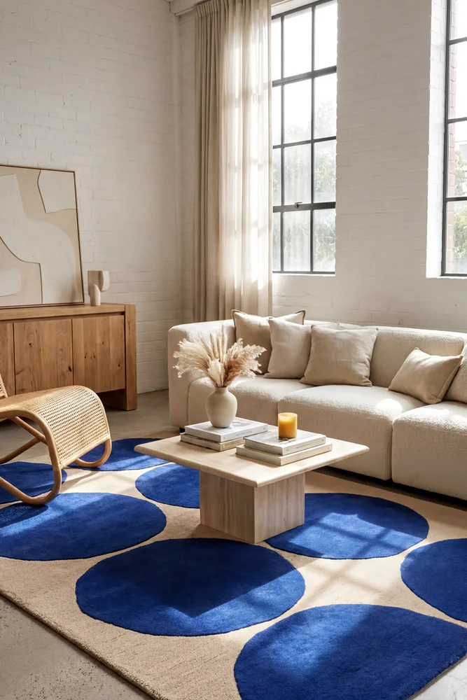 Marimekko Isot Kivet Blue 132508 Rug - Image 2