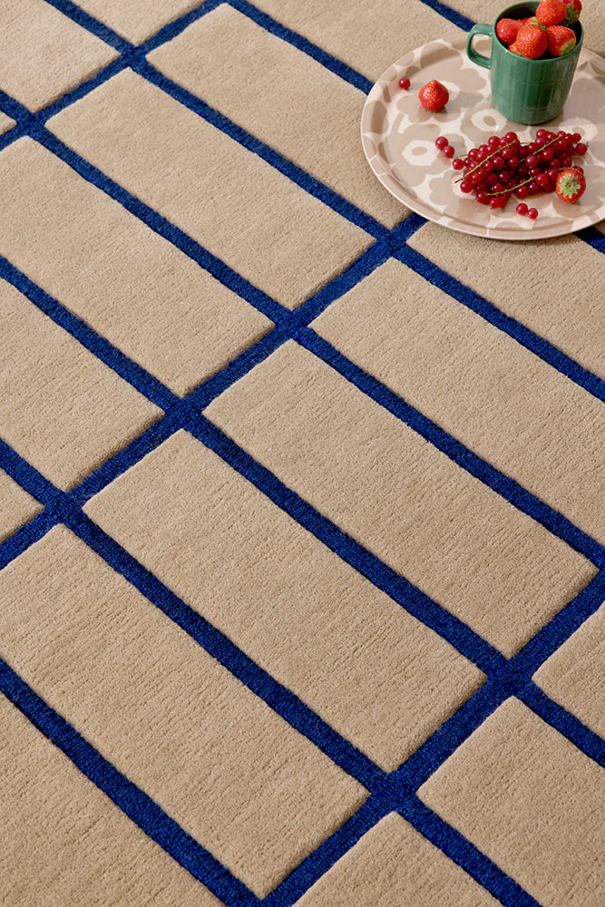Marimekko Tiiliskivi Bright Blue 132908 Rug - Image 4