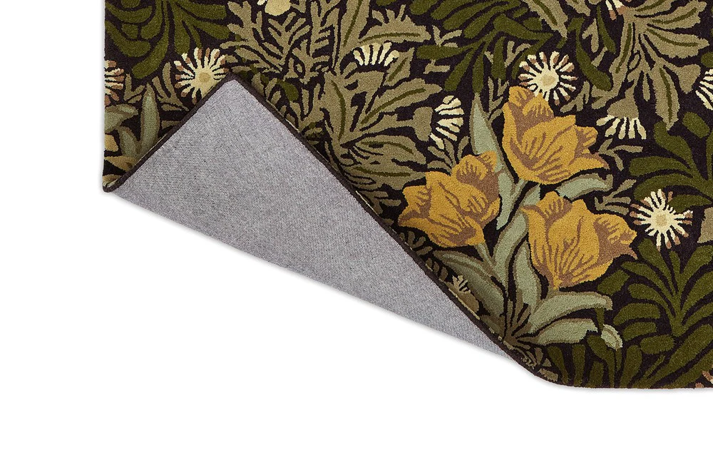 Morris & Co Bower Twining Vine Green 128207 Rug - Image 7