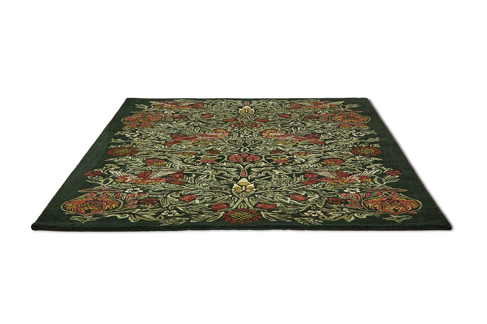 Morris & Co Bird Tump Green 128307 Rug - Image 5