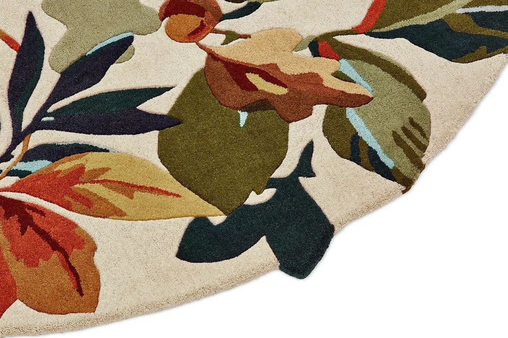 Sanderson Robin's Wood Russet Round Brown 146501 Rug - Image 7