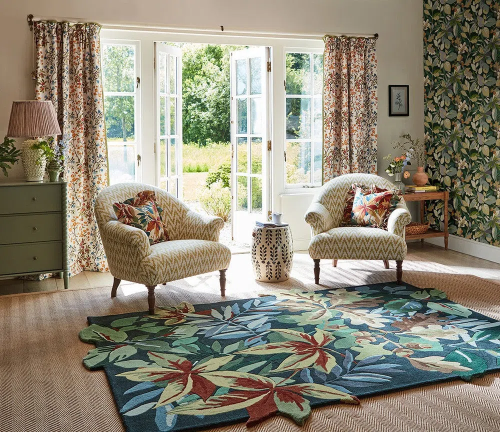 Sanderson Robin's Wood Forest Green 146508 Rug - Image 2